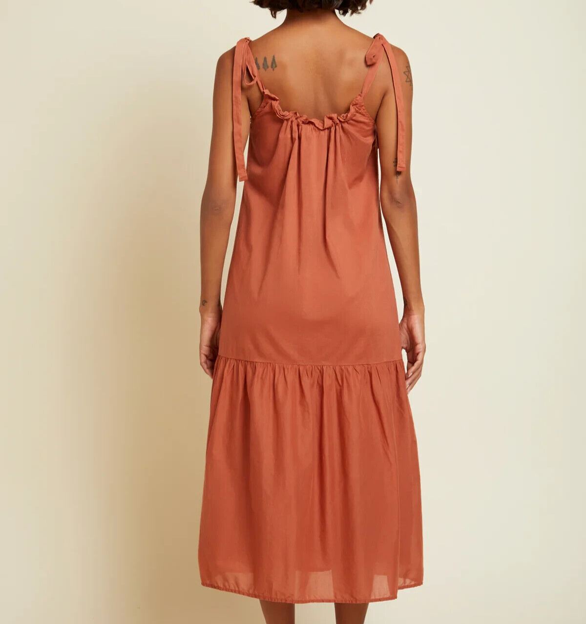 Nation LTD Rust Orange Sequoia Dress Size Medium NEW $220