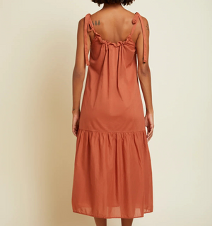 Nation LTD Rust Orange Sequoia Dress Size Medium NEW $220