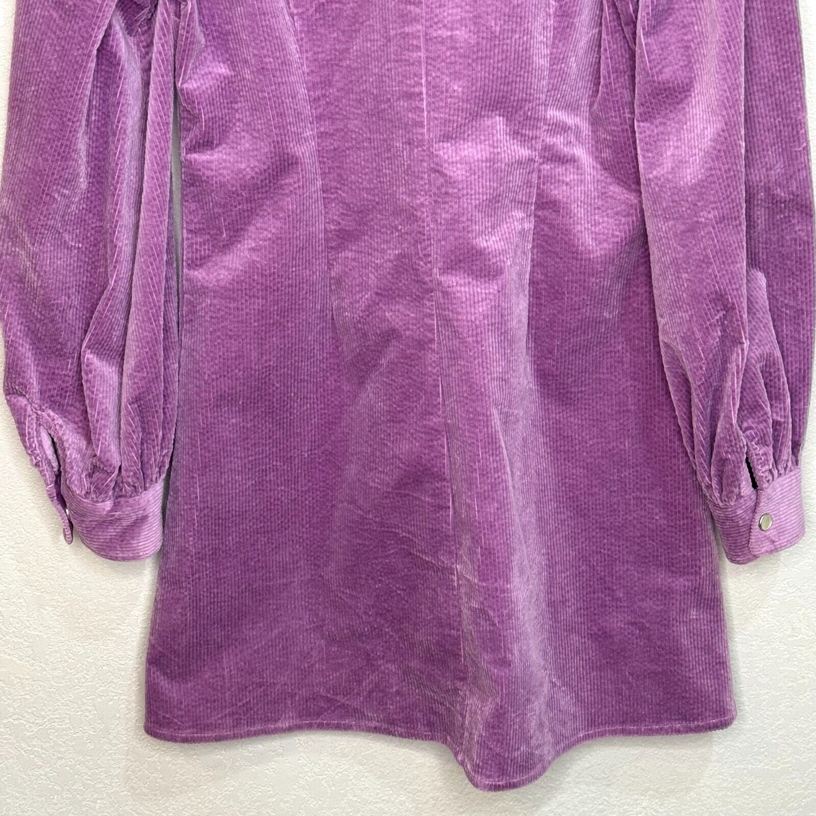 SAMSOE SAMSOE Purple Jasper Corduroy Mini Dress Size Small