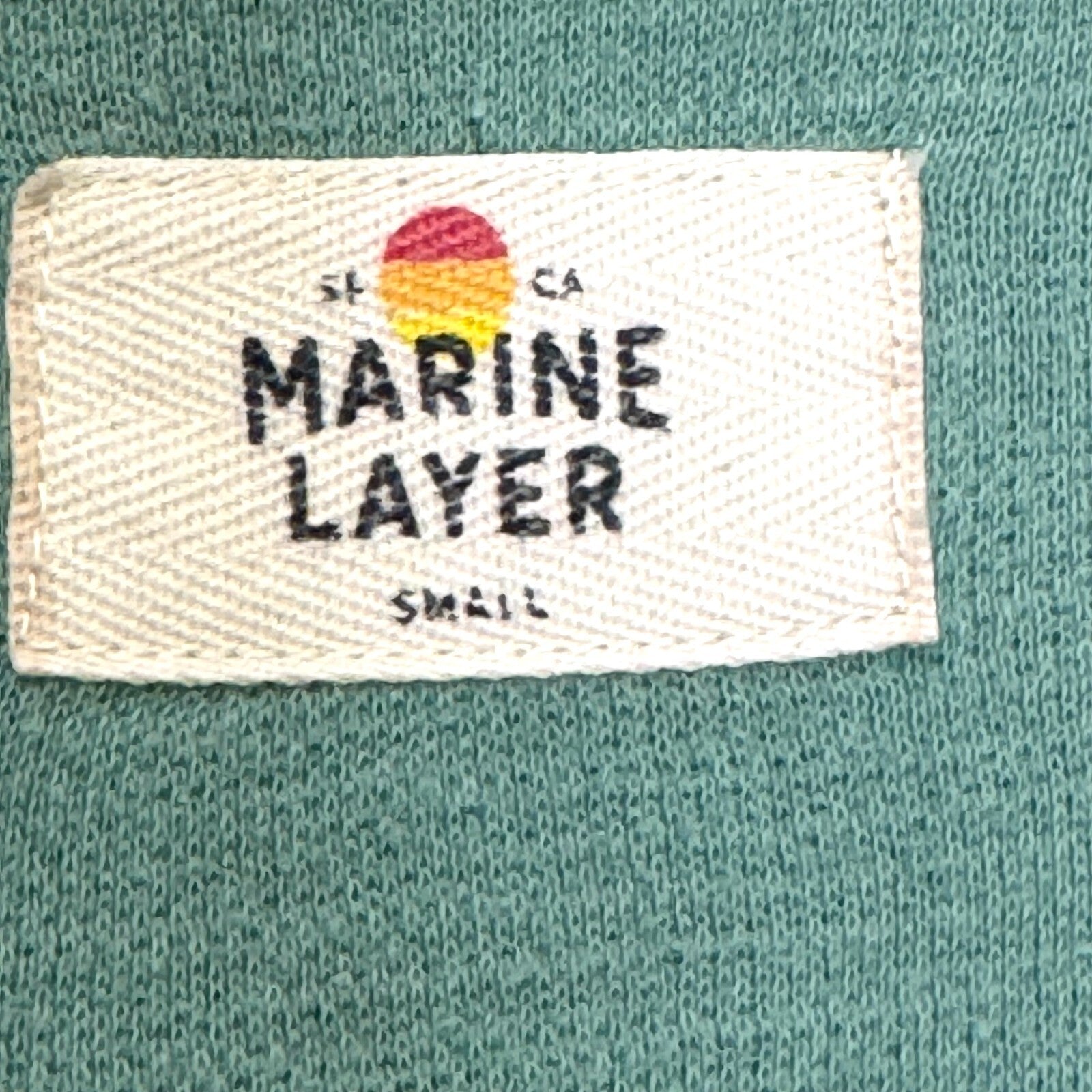 Marine Layer Portola Beach Hoodie Men’s Size Small Beryl Green