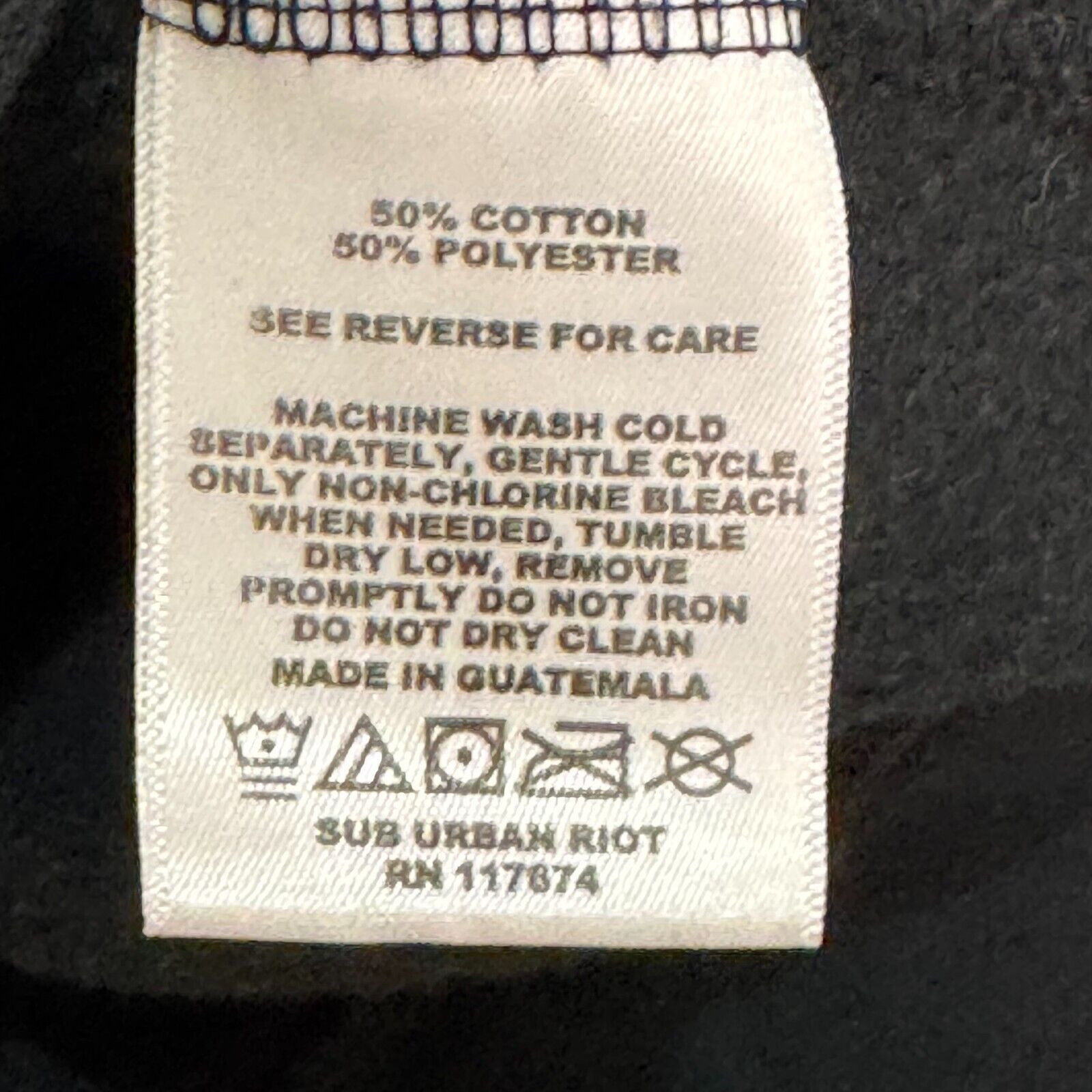 Sub.Urban Riot Willow Sweatshirt Size Medium Black White Do Not Disturb