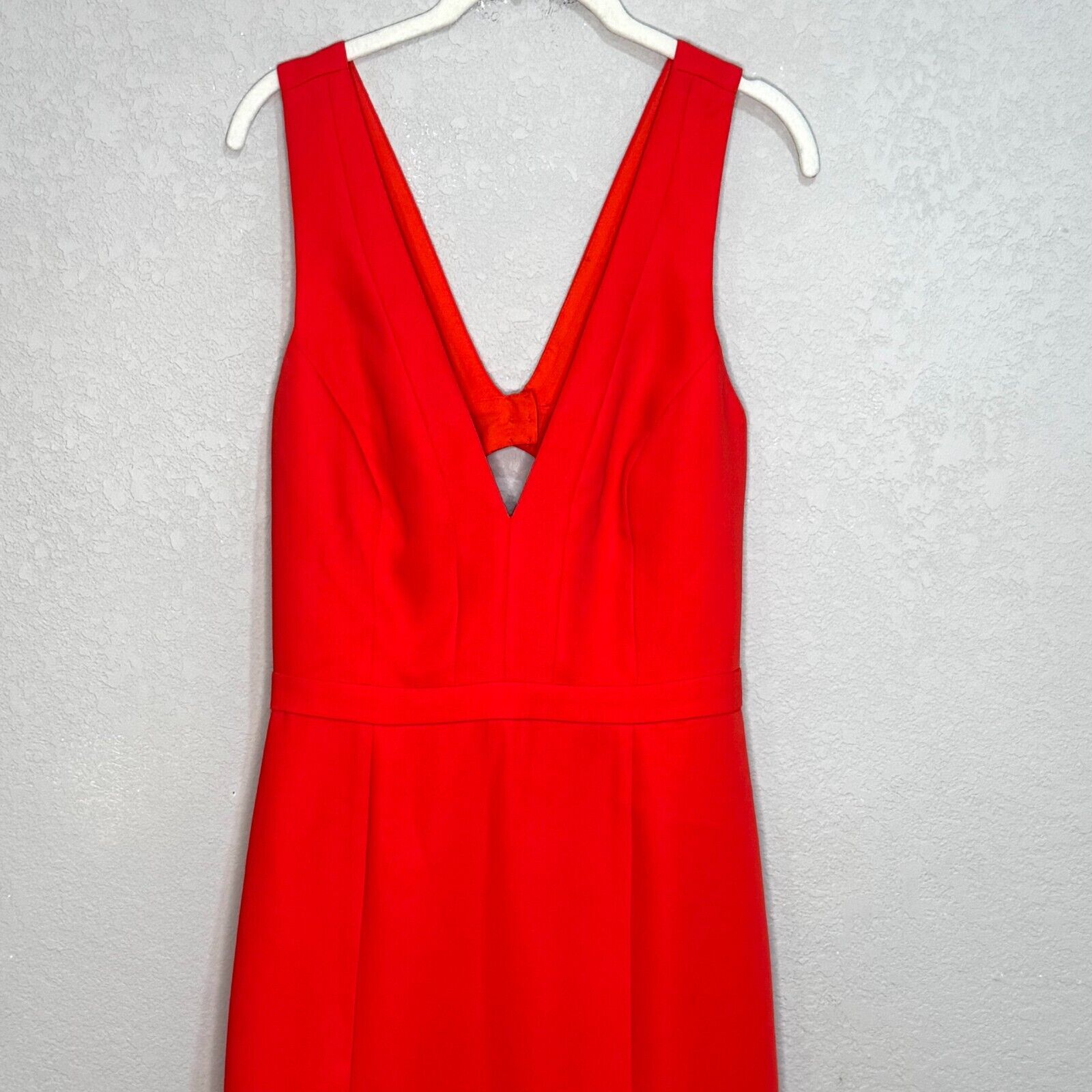 BCBGMAXAZARIA Maxi Dress Evening Gown Size 10 Bright Poppy Red Riva NEW $368