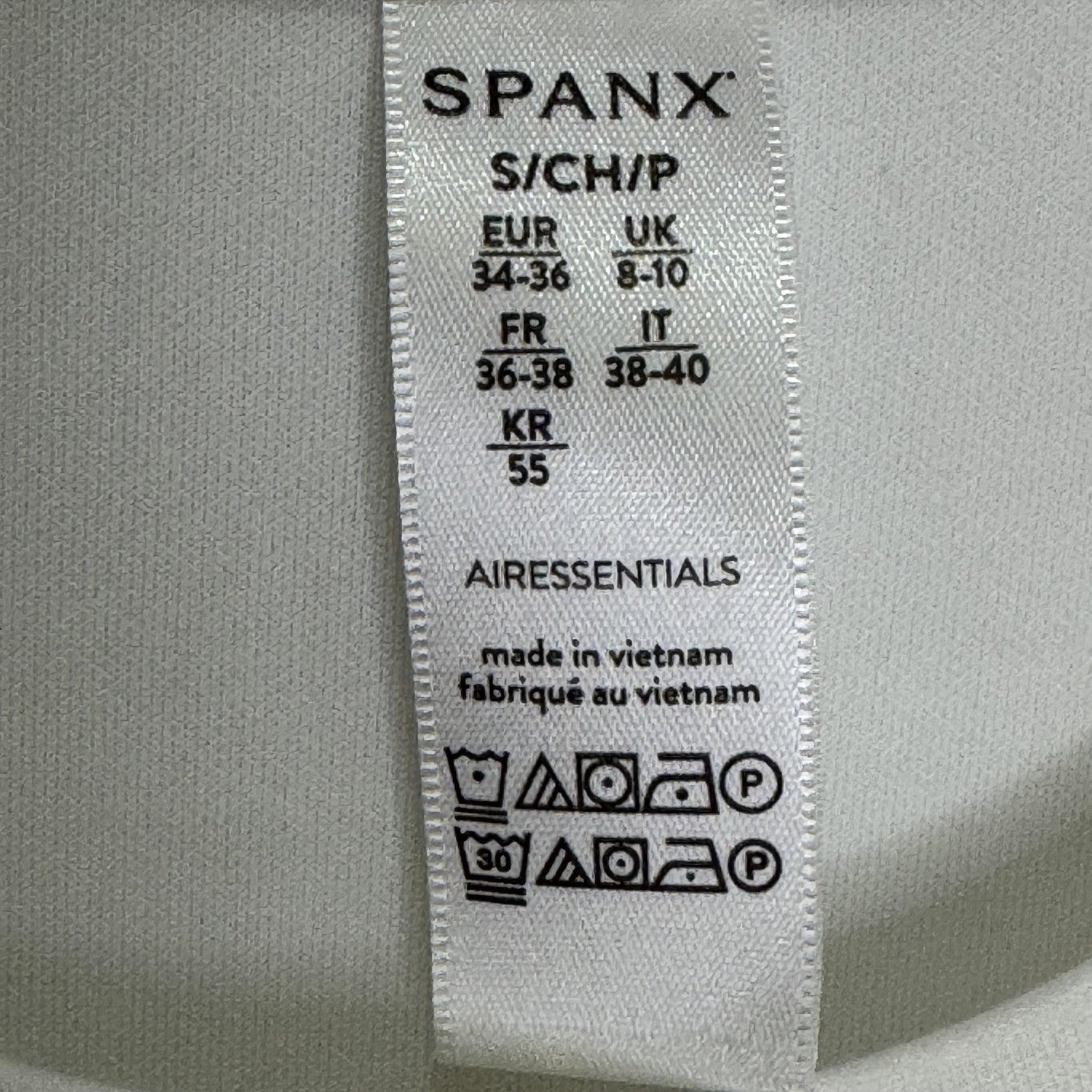 Spanx Dress Womens Small White AirEssentials Sleeveless Midi Pockets Minimalist