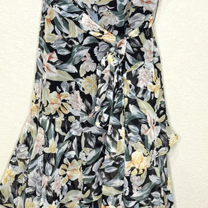 Petal + Pup Dress Womens 8 AU 12 Floral Ruffle Maxi Tiered Spaghetti Strap