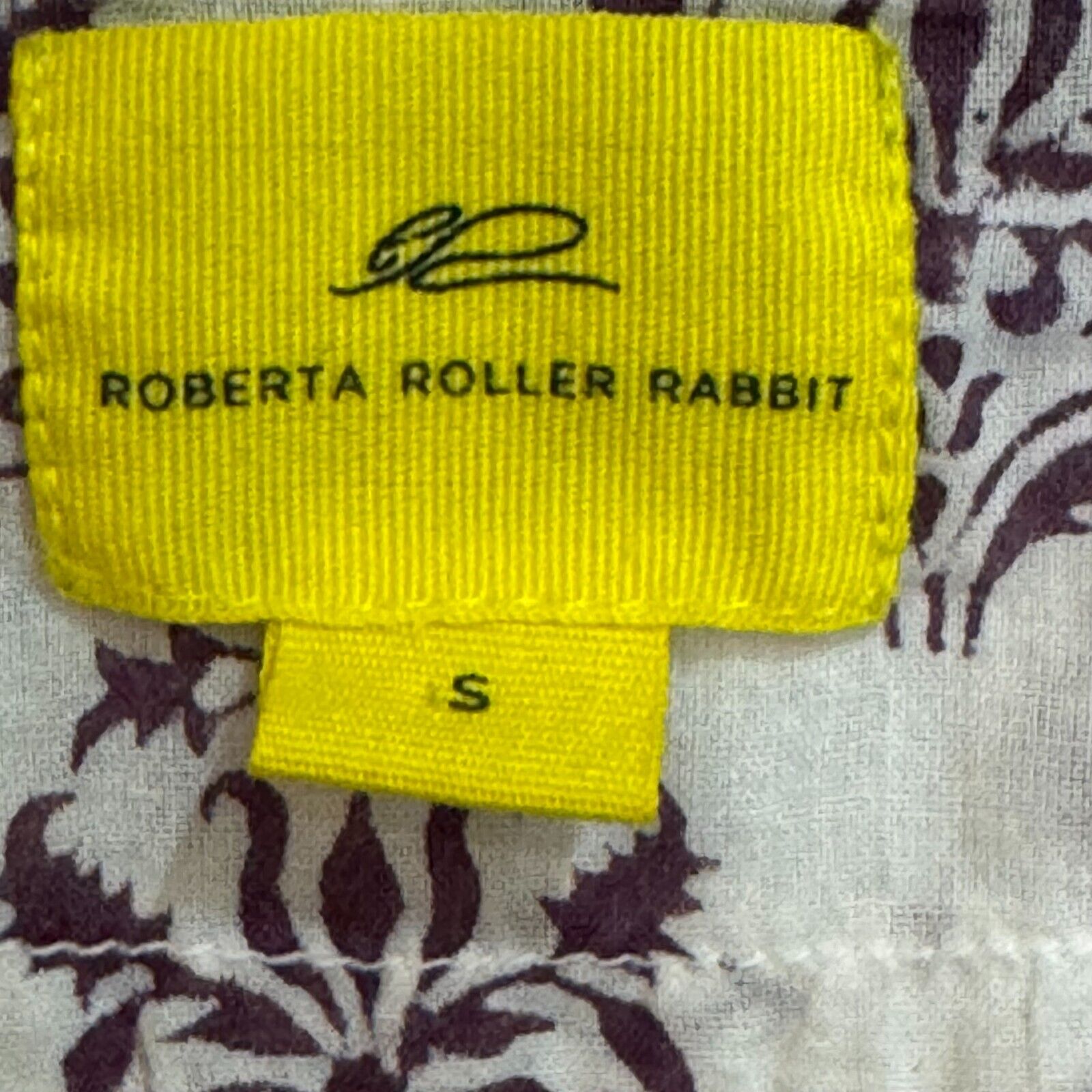 Roberta Roller Rabbit Embroidered Kurta Tunic / Cover Up Size Small