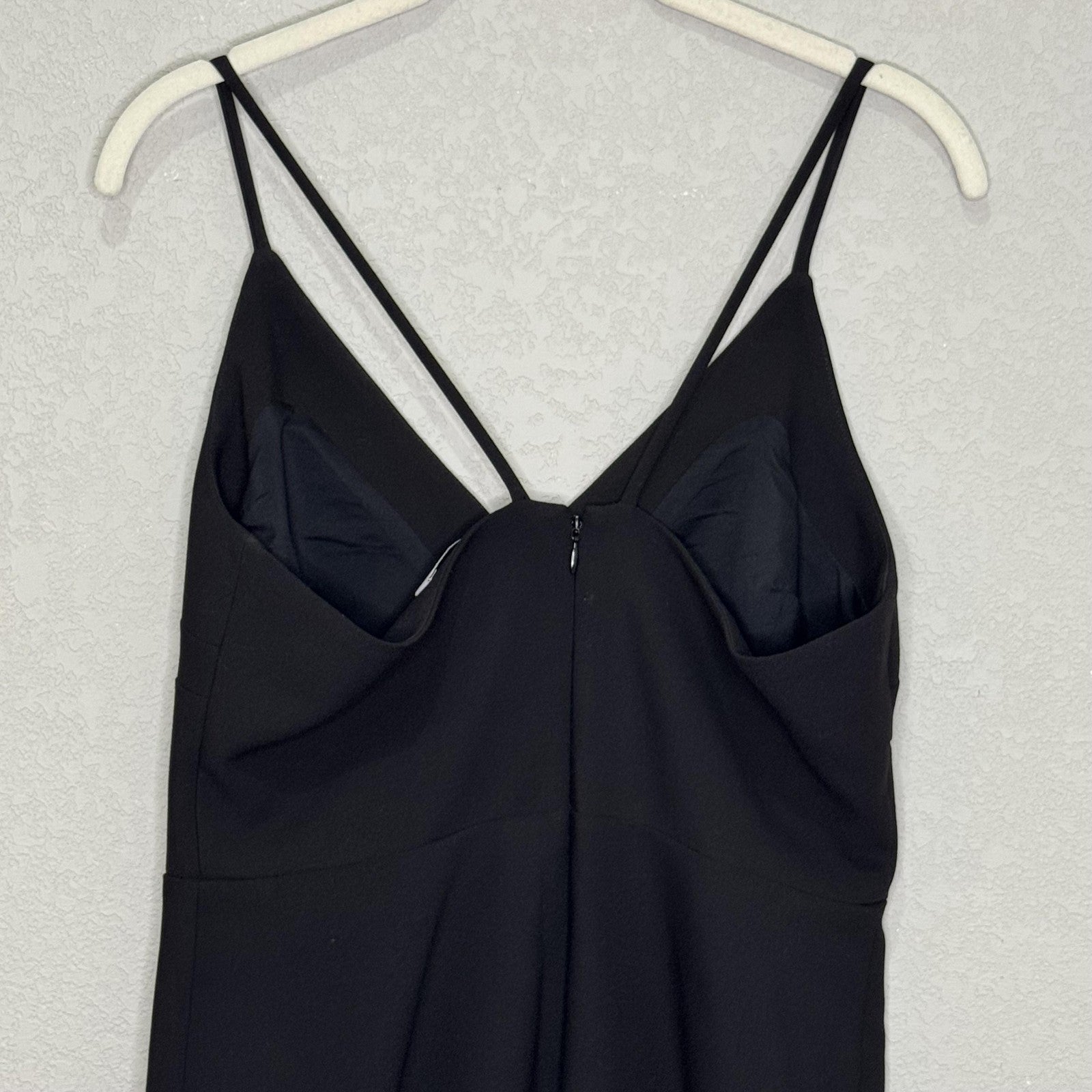 Likely Dress Size 8 Brooklyn Black Sleeveless V Neck Spaghetti Strap Midi Slit
