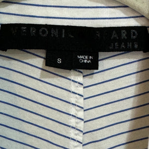 Veronica Beard Jeans Verani Striped Button Down Shirt Size Small