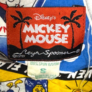 Reyn Spooner x Disney Mickey Mouse Dress Size Small Blue Snack Print Sleeveless