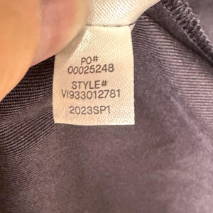 Vince Shirt Womens 3X Navy Blue Silk Blend Relaxed Open Front Draped Blouse