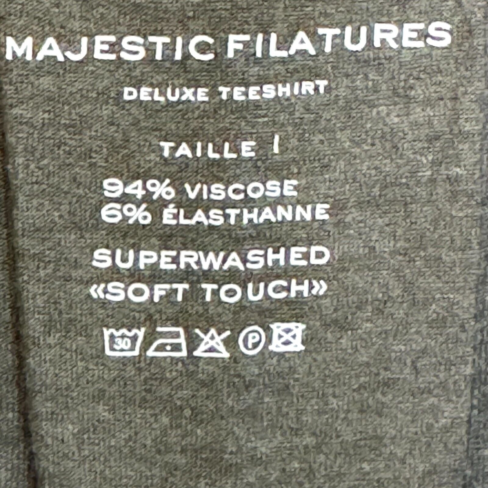 New Majestic Filatures Deluxe Soft Gray Long Sleeve Tee Size XS (1)