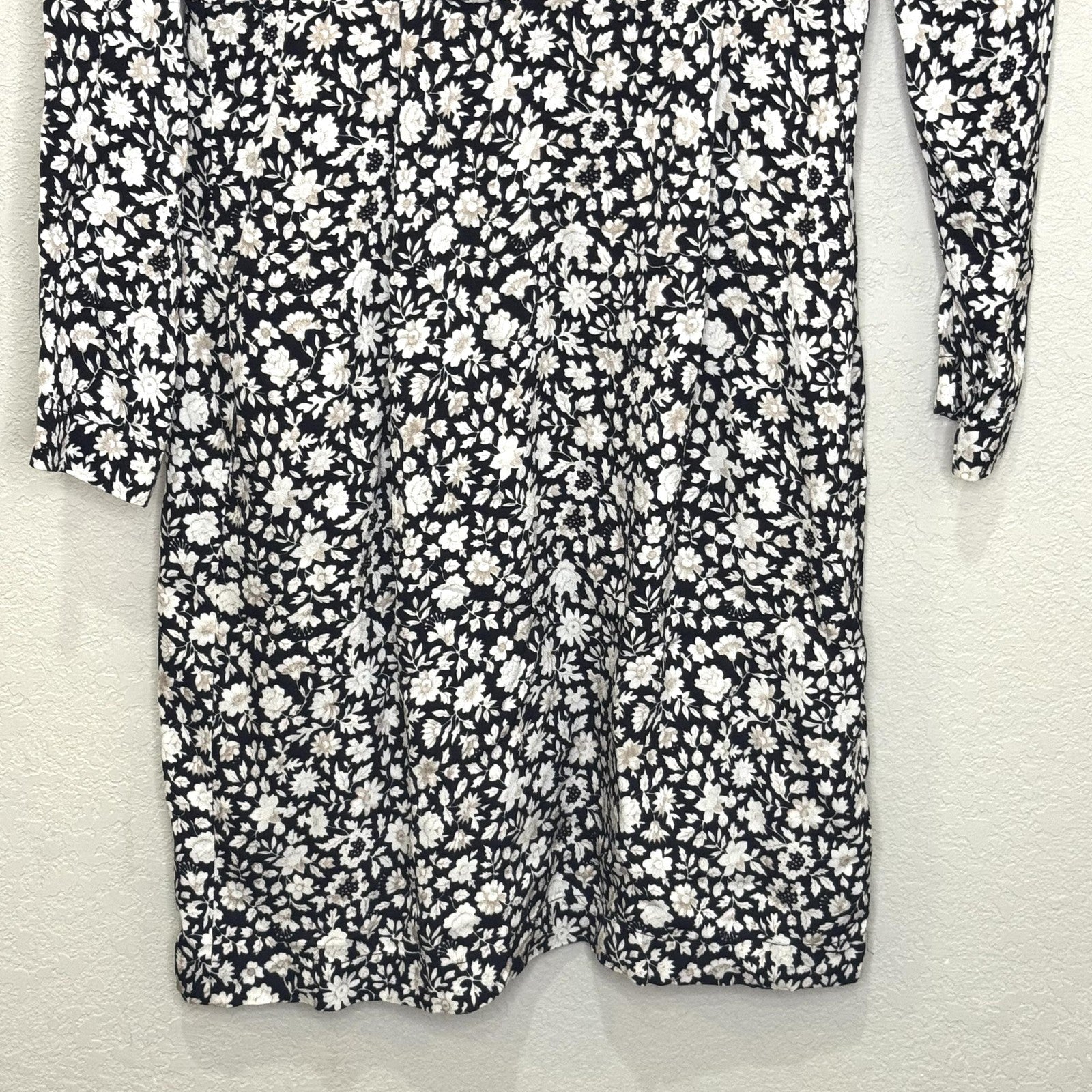 Samsoe & Samsoe Dress Womens Small Petit Fleur Bette Is Floral Long Sleeve
