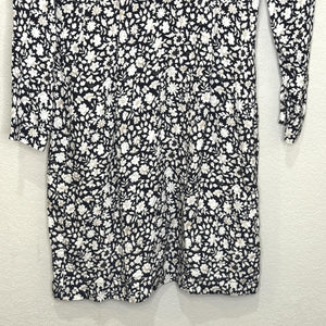 Samsoe & Samsoe Dress Womens Small Petit Fleur Bette Is Floral Long Sleeve