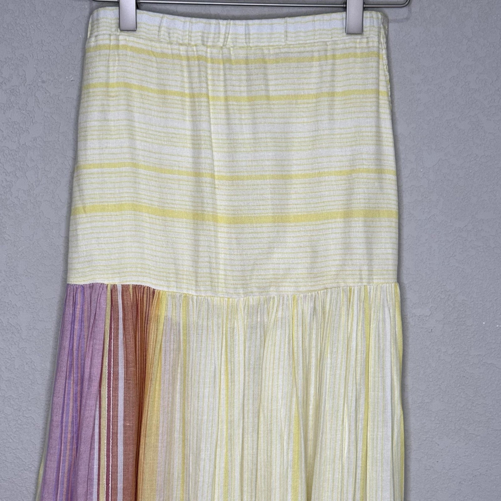 Jen's Pirate Booty Skirt Size Small Carnival Lia Maxi Boho Tiered Striped India