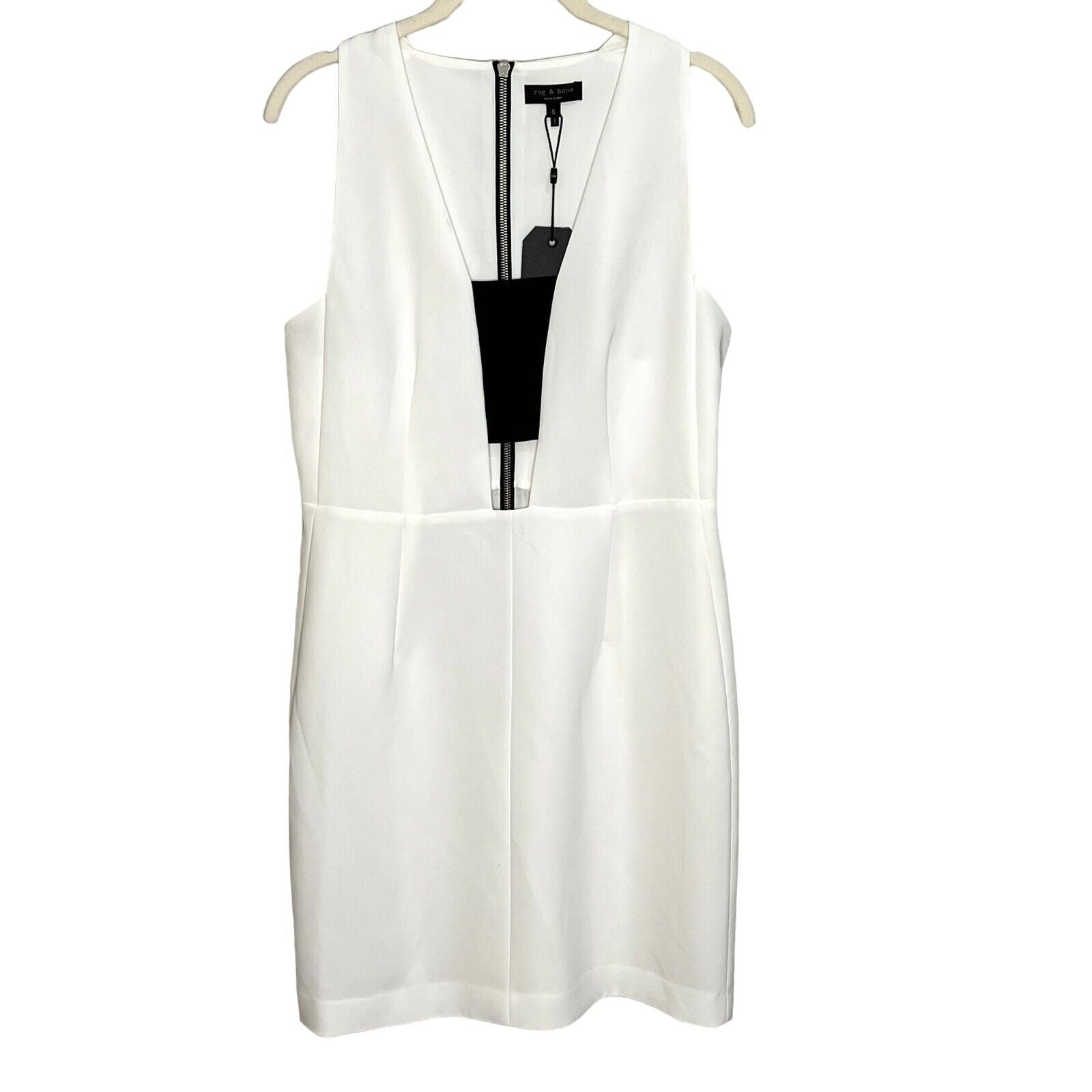 Rag & Bone Mini Dress Size 6 NEW White Black Cutout Izzy $550