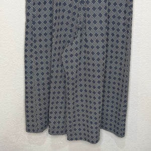 Anthropologie elevenses Remy Jumpsuit Size 6 Navy Blue Print Sleeveless Cotton
