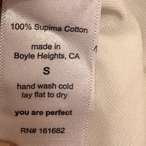 Perfectwhitetee Shirt Womens Small Raglan Baseball 3/4 Sleeve Supima Made USA