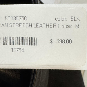 Michael Stars Pants Womens Medium Black Stretch Leather Leggings Skinny KT13C750