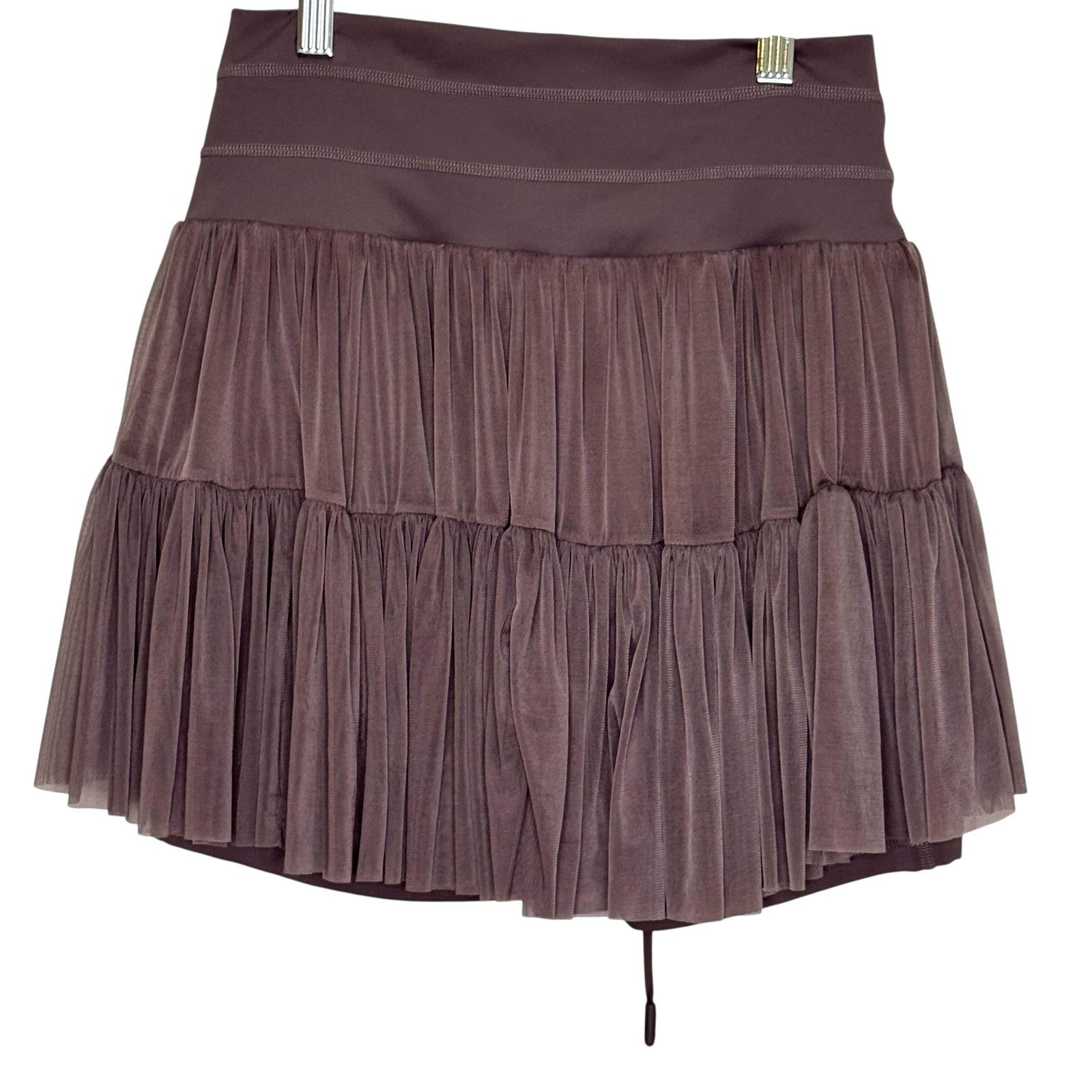 Popflex Skort Womens Medium Athletic Ruched Mesh High Rise Magical Skirt