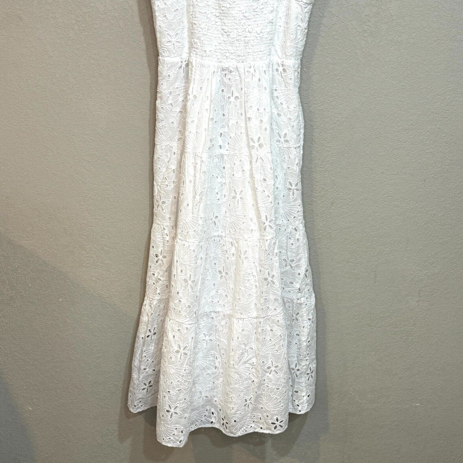 Lilly Pulitzer NEW White Eyelet Jenette Halter Midi Dress Size 6 $278