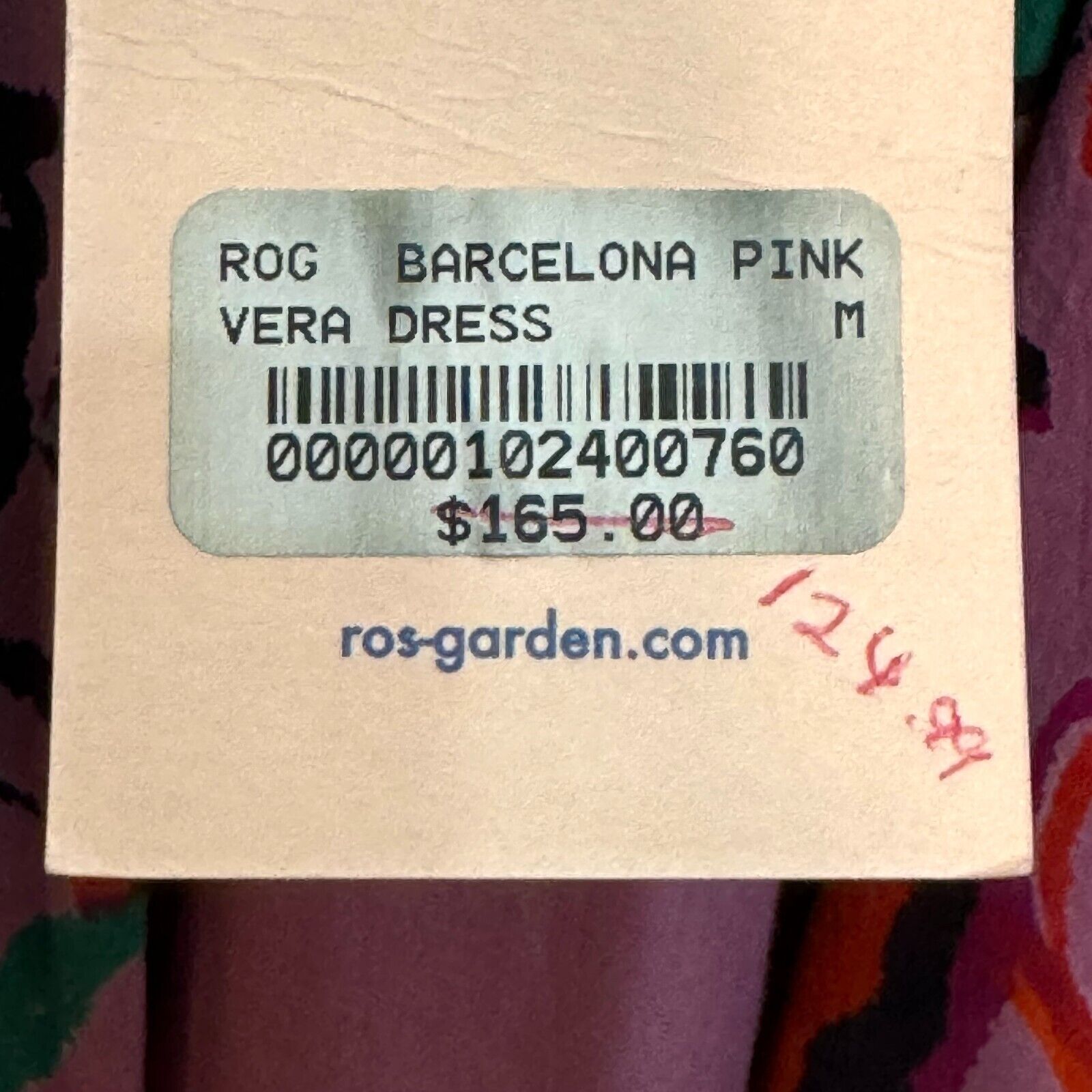 Ro's Garden Barcelona Pink Vera Cover Up Mini Dress Size Medium NEW $165