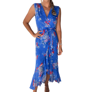 YUMI KIM Maxi Dress Size Medium NEW Blue Floral Venzia $248