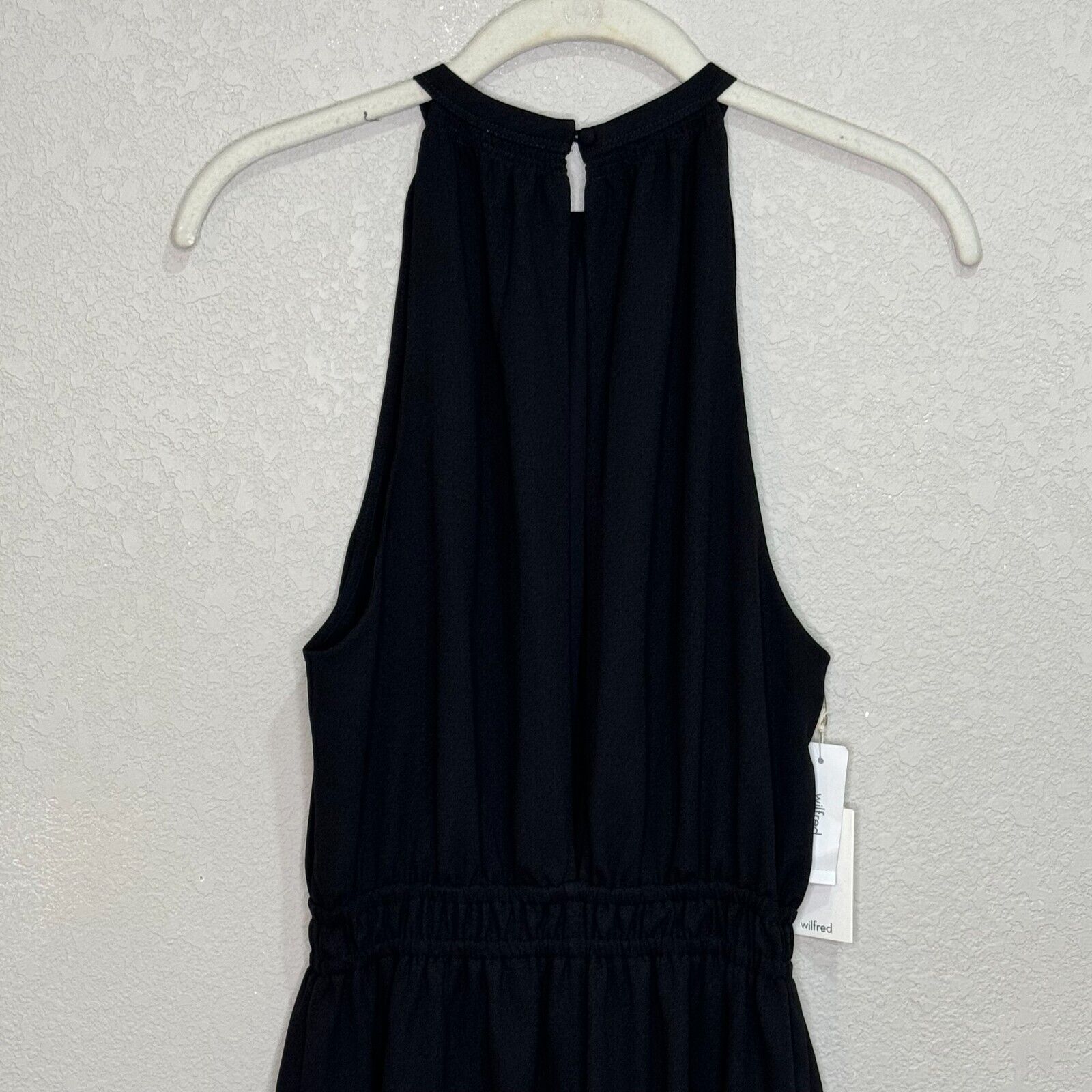 Aritzia Wilfred NEW Black Sleeveless Effet Dress Size Medium $138