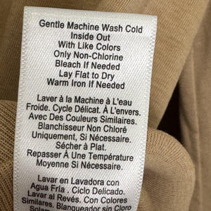Nation Los Angeles Womens Small Tan Button Front Cardigan Pima Cotton