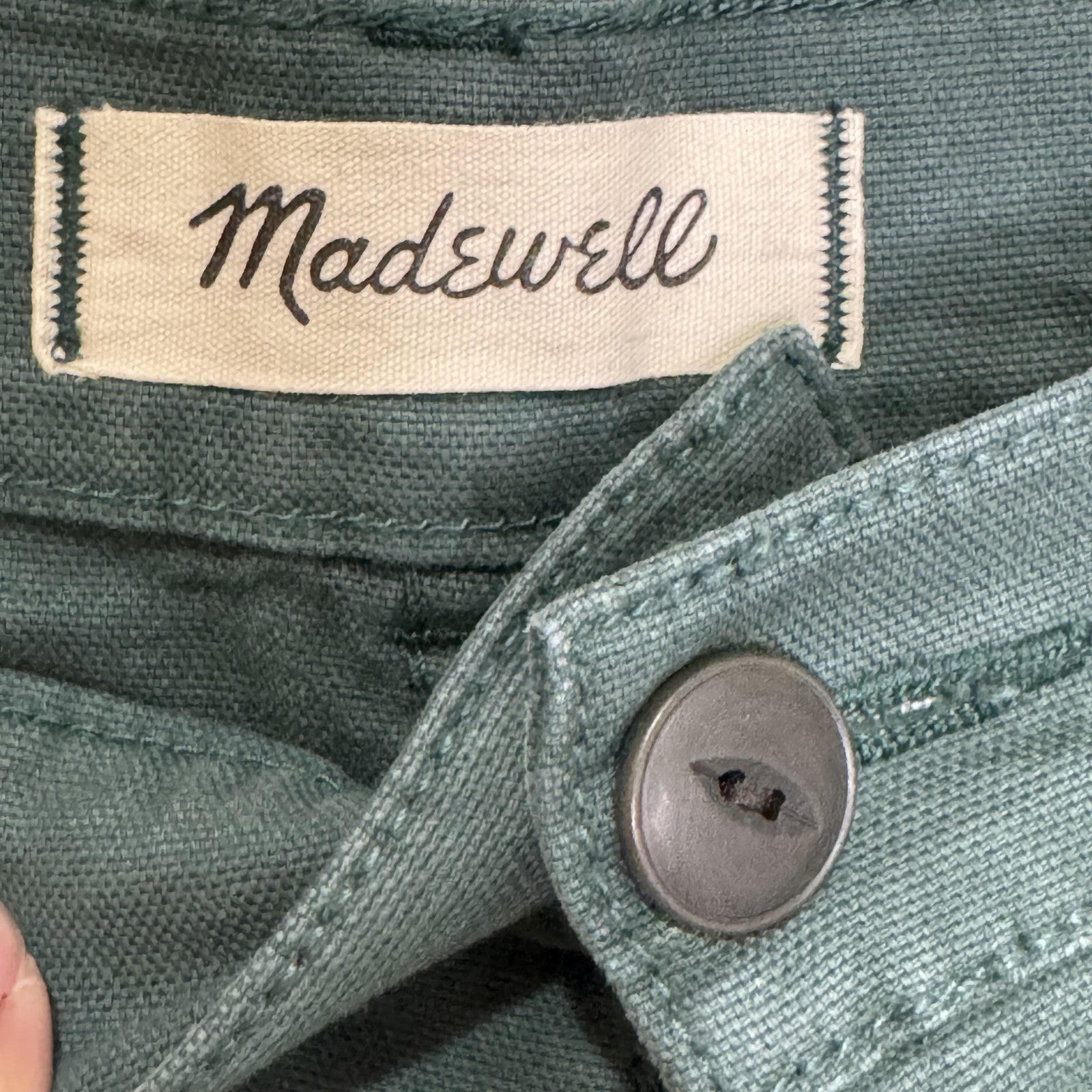Madewell Pants Womens 28 90s Straight Utility Patch Pockets High-Rise