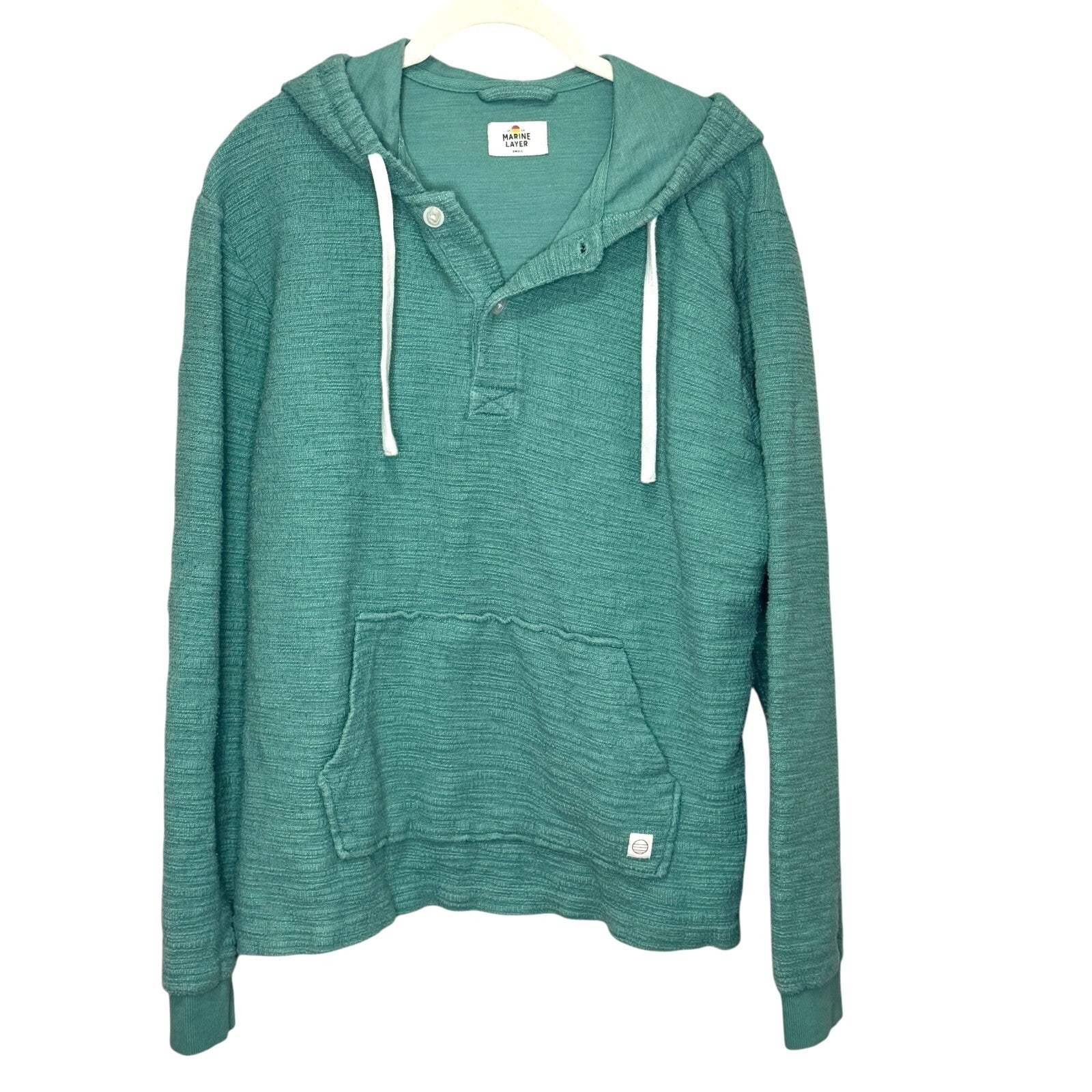 Marine Layer Portola Beach Hoodie Men’s Size Small Beryl Green