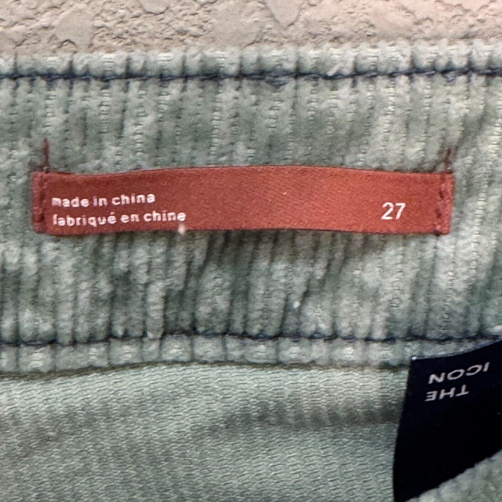 Anthropologie Pilcro The Icon Corduroy Jeans Pants Size 27 Green Flare Low Rise