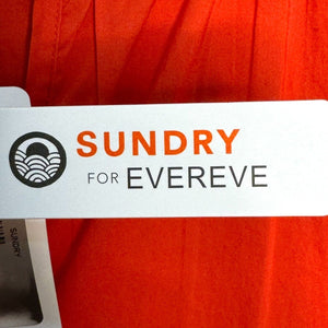 Sundry For Evereve Coral The Anywhere Tiered Dress Size Medium NEW $138