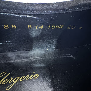 Robert Clergerie Shoes Womens Size 8.5 Black Suede Loafer Made in France Elegant
