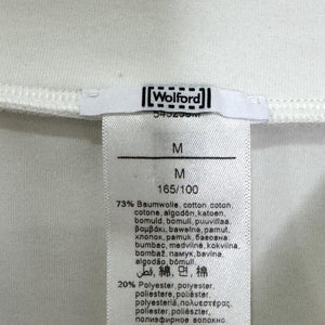 Wolford Sweatshirt Womens Medium White Oversized Mock Neck Asymmetrical Pullover