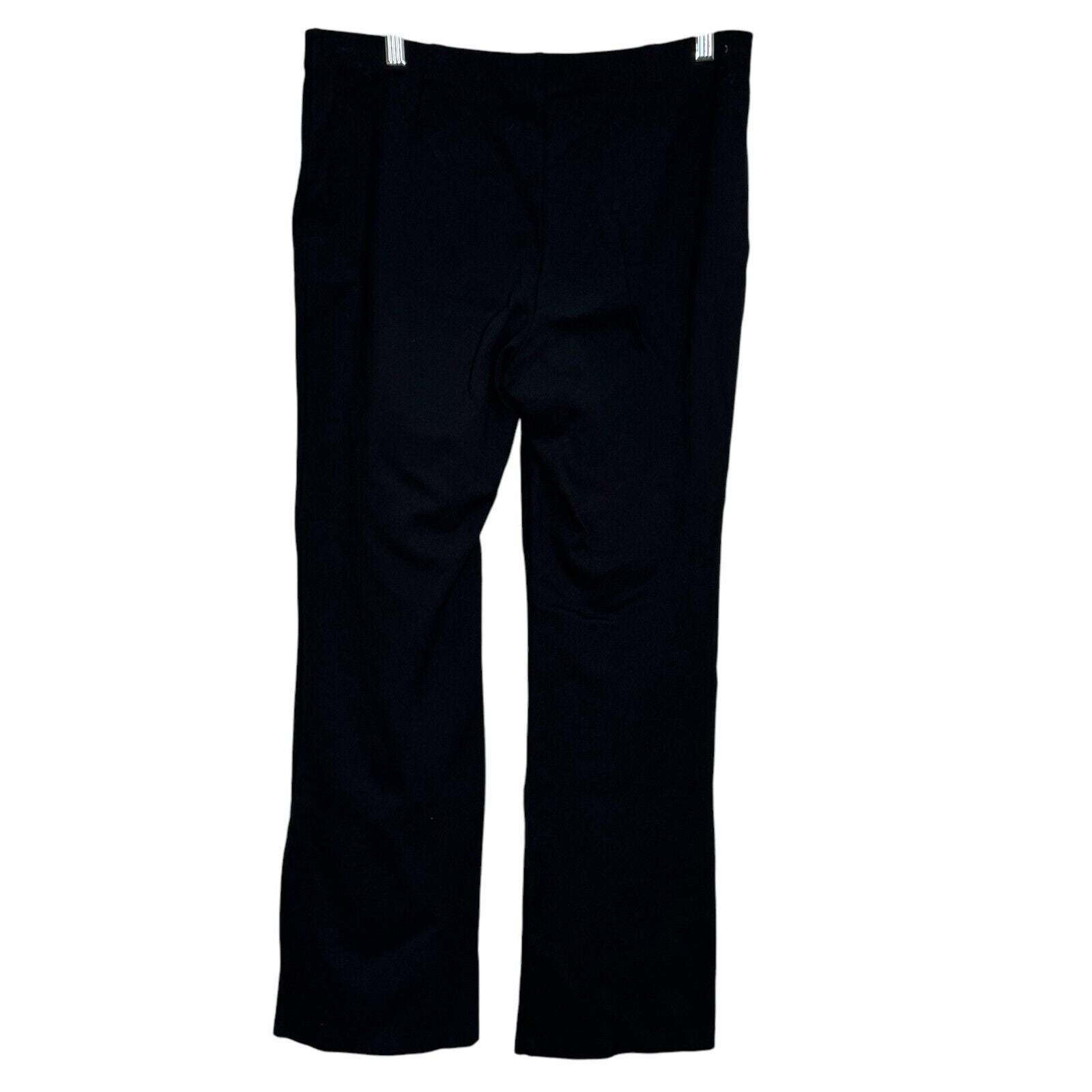 Eileen Fisher Black Wide-Leg Knit Ankle Pants Size Small