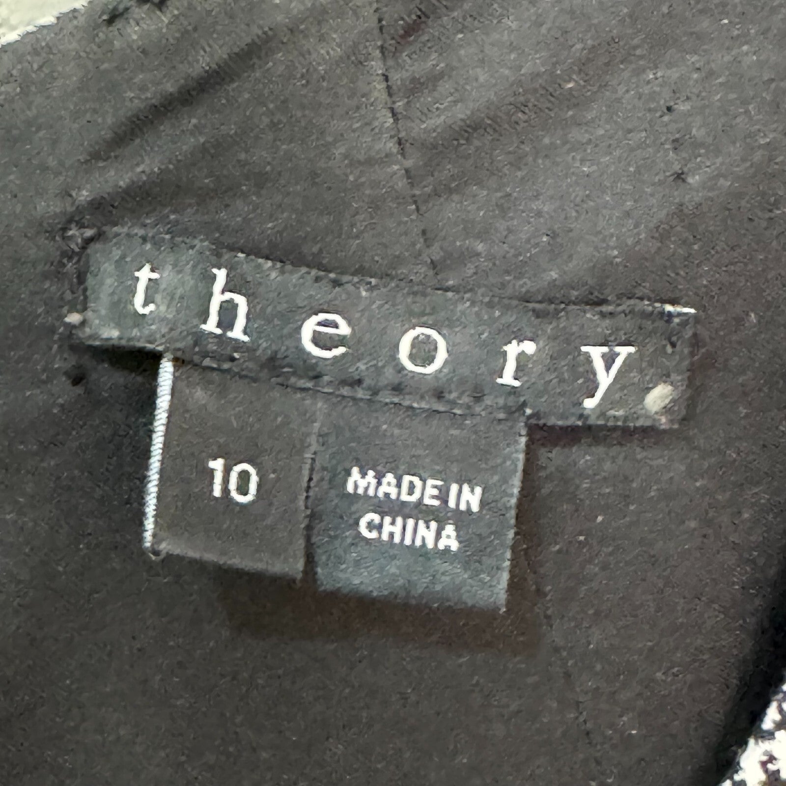 Theory Raneid Brant Check Plaid Dress Size 10 Sleeveless Jumper Gray Career