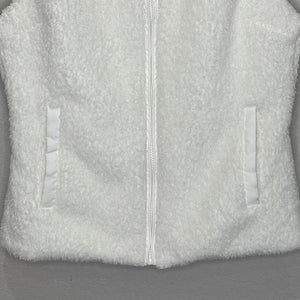Patagonia Vest Womens Medium White Full Zip Fleece Sherpa Retro Pile 25216FA21