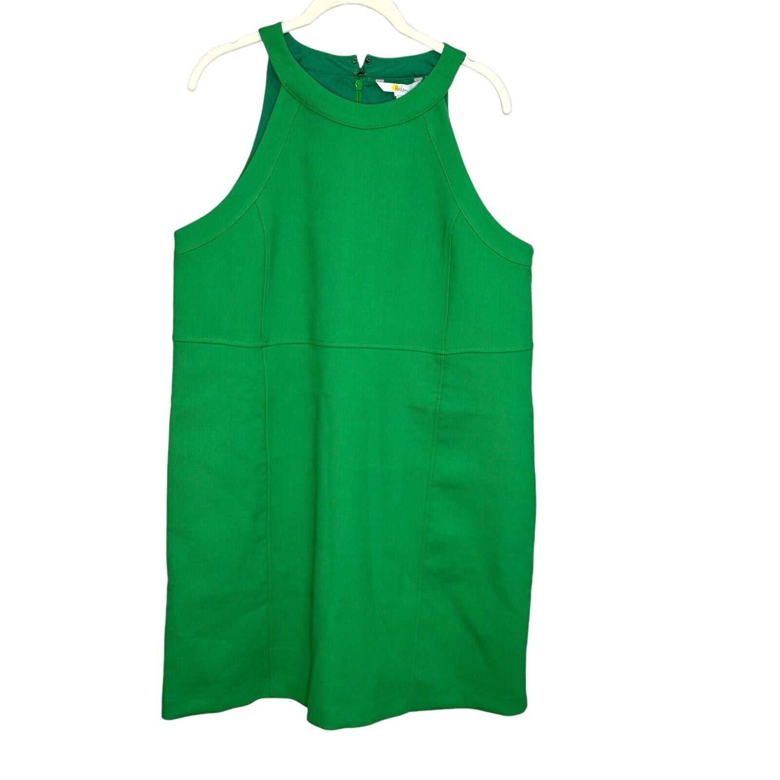 Boden NEW Green Sleeveless Mini Shift Dress Size 8