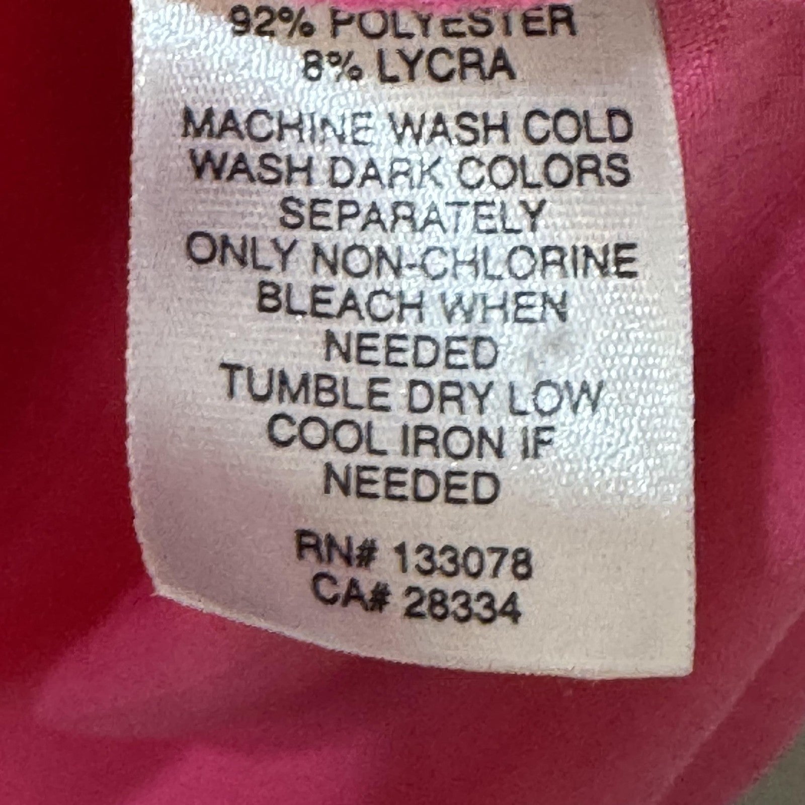 Lucky in Love Shirt Womens Large Pink Short Sleeve Ruched Pullover Tennis Top