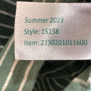 Marine Layer Shirt Womens Small Stripe Cropped Boxy Summer Modal 15158