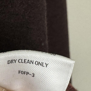 Eileen Fisher Blazer Jacket Womens Small Brown Burgundy Merino Wool Knit Button