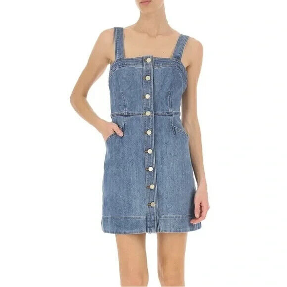 Michael Kors Denim Button Down Dress Size 10