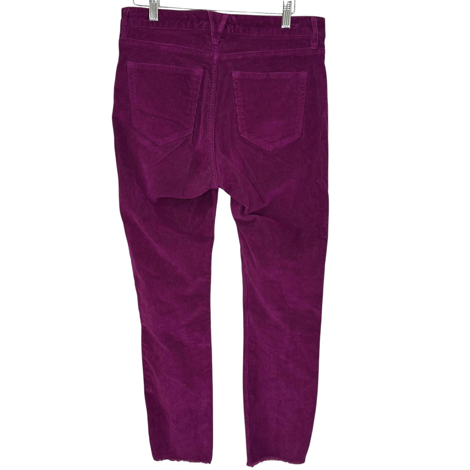 Vineyard Vines Pants Womens 28 Purple Corduroy Raw Hem Ankle Stretch 2P001366