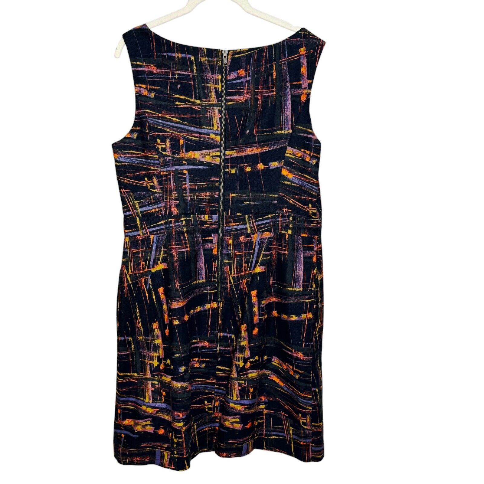 Anthropologie Tabitha Expressionist Abstract Sheath Dress Size 12