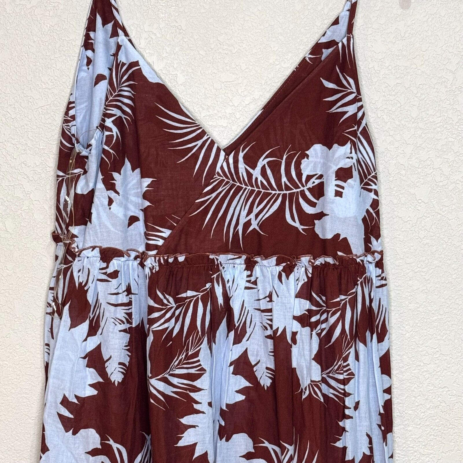 Seafolly Maxi Dress Size Small $149 NEW Wild Tropics Beach Brown Floral