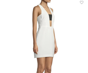 Rag & Bone Mini Dress Size 6 NEW White Black Cutout Izzy $550