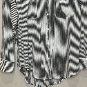 Z Supply Lalo Button Up Top Tunic Size XS / Small Striped Black White