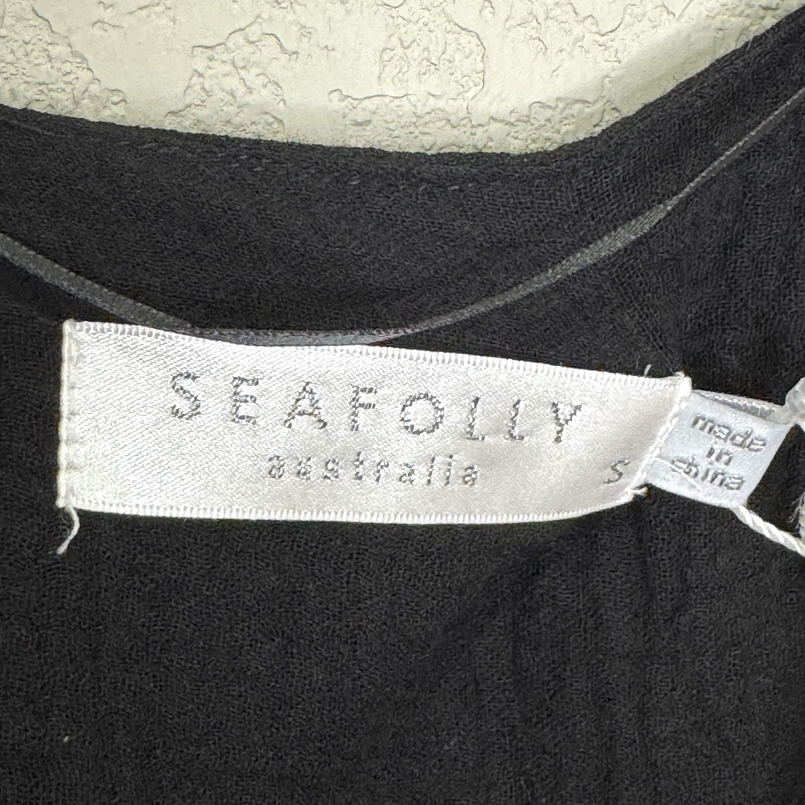 Seafolly Essential Cover Up Dress Womens Small DoubleCloth Tunic Pockets New