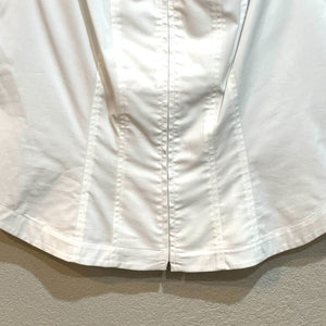 Elie Tahari Women's White Poplin Corset Shirt Size Small NEW