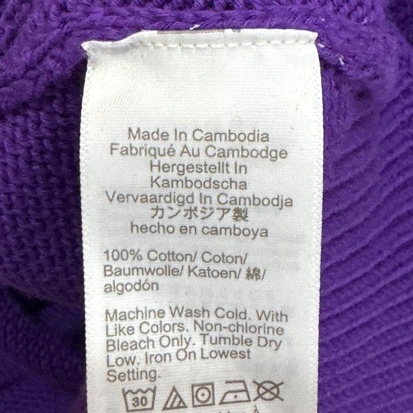 J.Crew Sweater Womens 2X Purple Cotton Ribbed Crewneck Drop Shoulder FA23 BS945