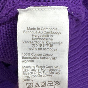 J.Crew Sweater Womens 2X Purple Cotton Ribbed Crewneck Drop Shoulder FA23 BS945